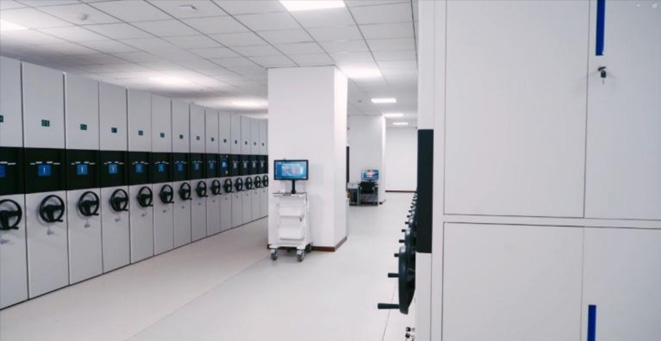 Intelligent compact shelf warehouse of Yantai Public Employment and Talent Service Center